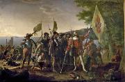 John Vanderlyn Landing of Columbus Sweden oil painting artist